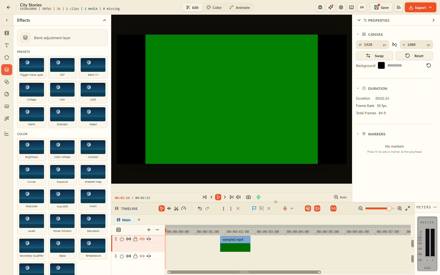 AZ Video Editor: Effetti GPU e transizioni